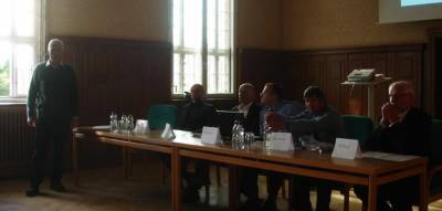 Zukunftsdialog zur Inneren Sicherheit mit Klaus R&ouml;nnebeck, Martin Beyer und der &ouml;rtlichen Polizei