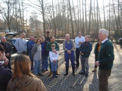 Einweisung durch Organisator Klaus Rönnebeck
