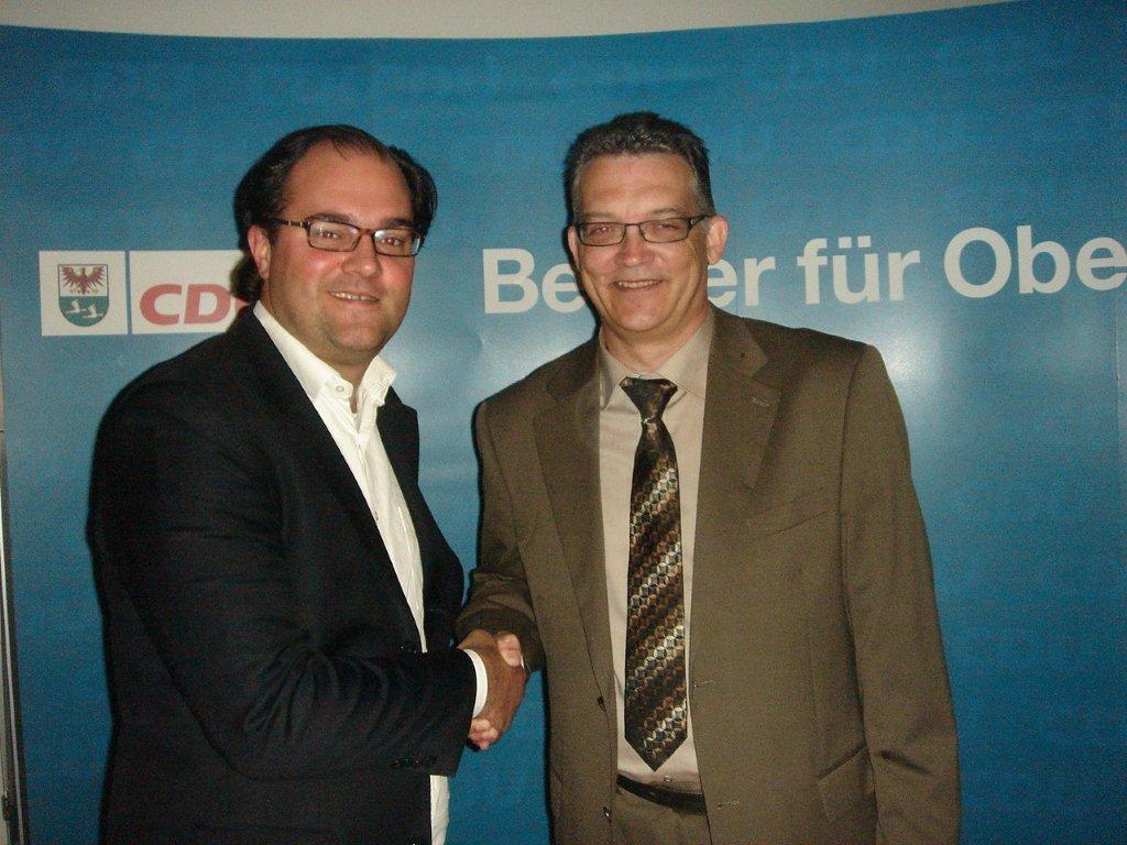 CDU-Ortsvorsitzender Roger Pautz freut sich auf den Bundestagswahlkampf mit unserem CDU-Kandidaten Uwe Feiler